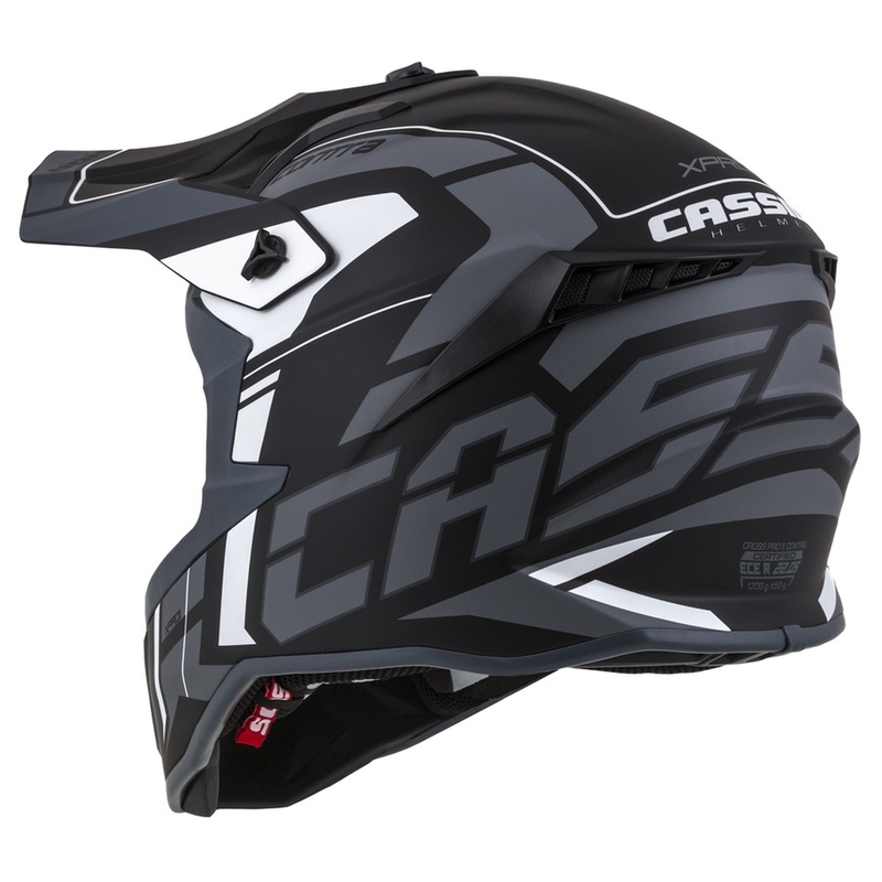 Kask motocrossowy Cassida Cross Pro II Contra black-grey-white