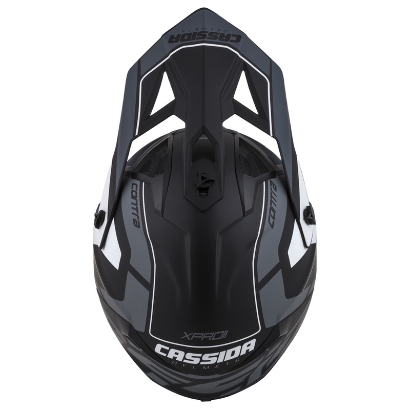 Kask motocrossowy Cassida Cross Pro II Contra black-grey-white