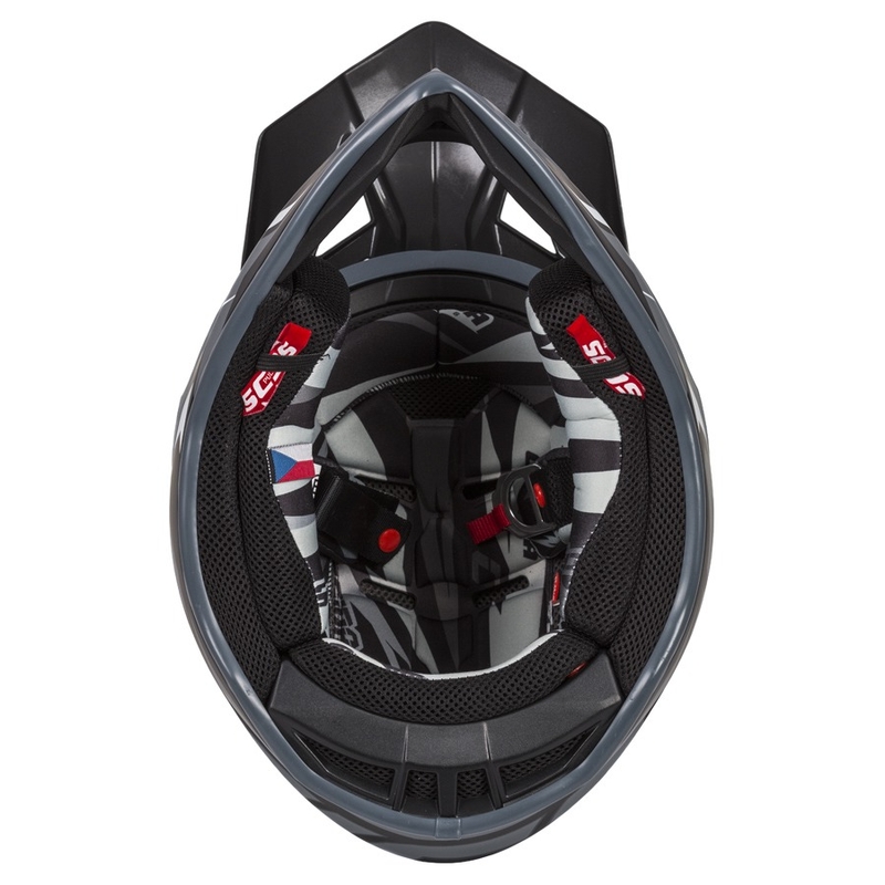 Kask motocrossowy Cassida Cross Pro II Contra black-grey-white