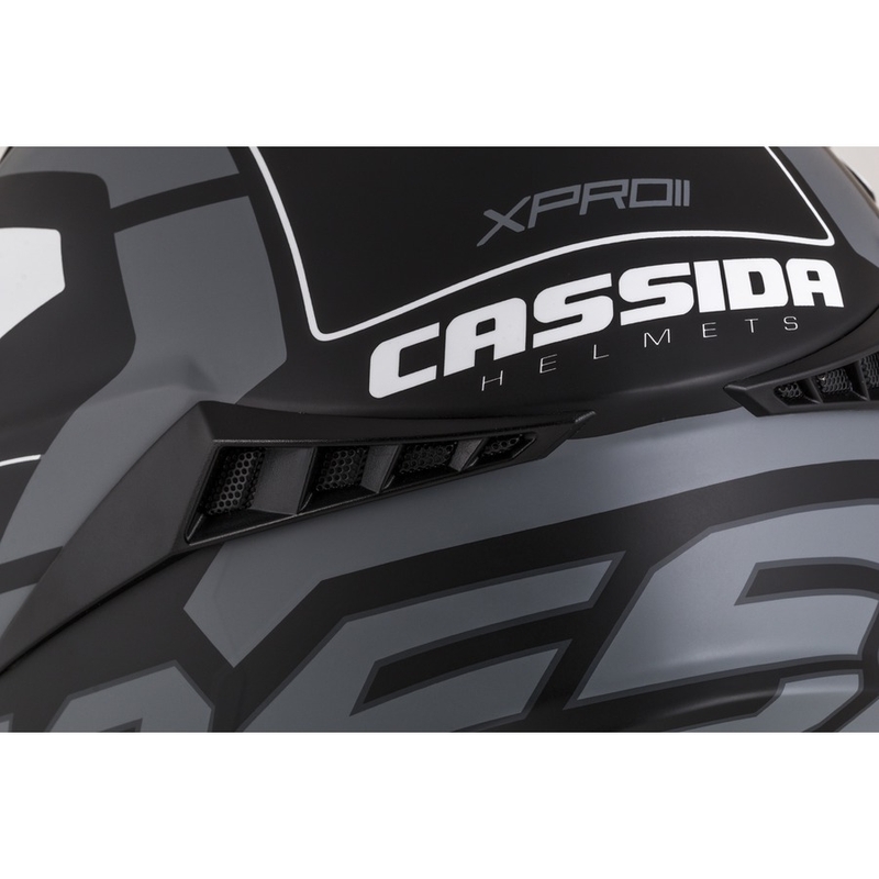 Kask motocrossowy Cassida Cross Pro II Contra black-grey-white