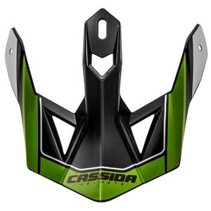 Cassida Cross Pro II helmet visor black-grey-white-green