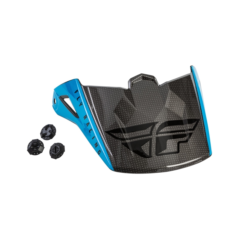 Osłona na kask dla FLY Racing Kinetic Straight niebiesko-szaro-czarna