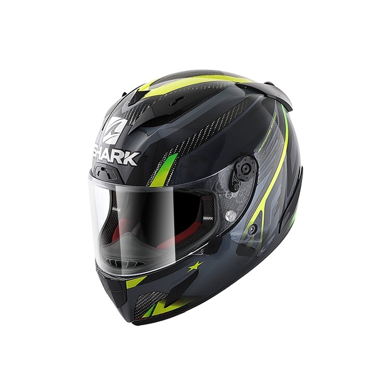 Kask integralny SHARK RACE R-PRO CARBON Aspy szary-fluo żółty