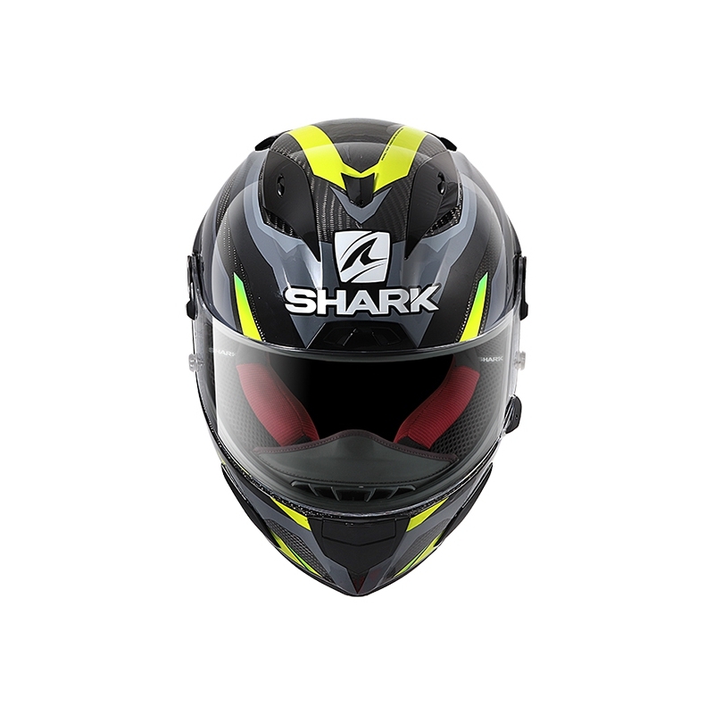 Kask integralny SHARK RACE R-PRO CARBON Aspy szary-fluo żółty