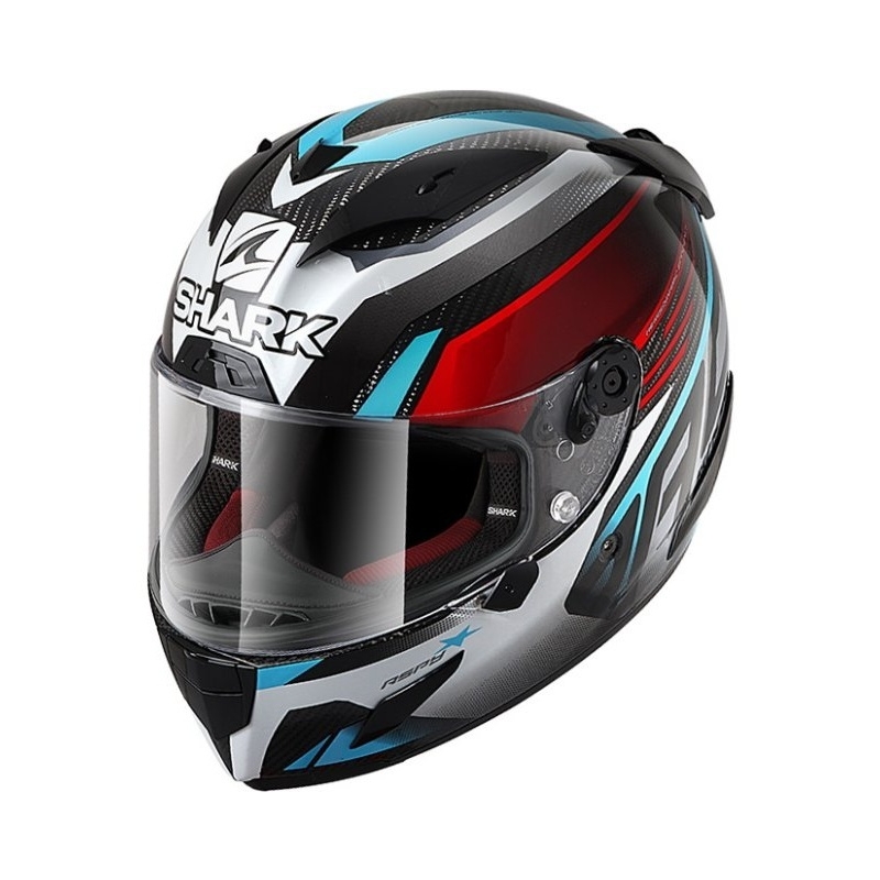 Kask integralny SHARK RACE R-PRO CARBON Aspy szaro-niebiesko-czerwony