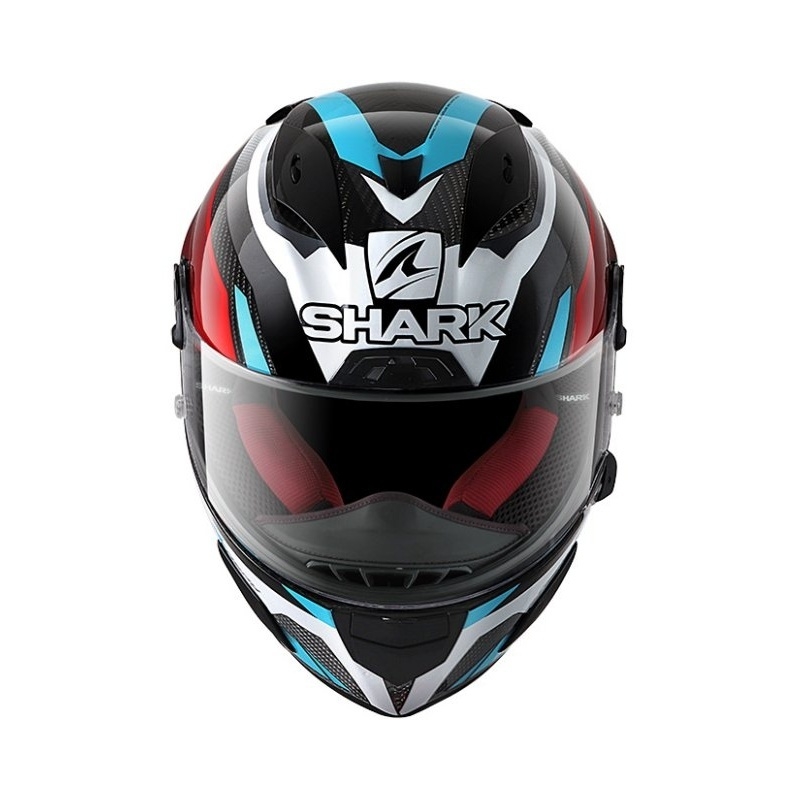 Kask integralny SHARK RACE R-PRO CARBON Aspy szaro-niebiesko-czerwony