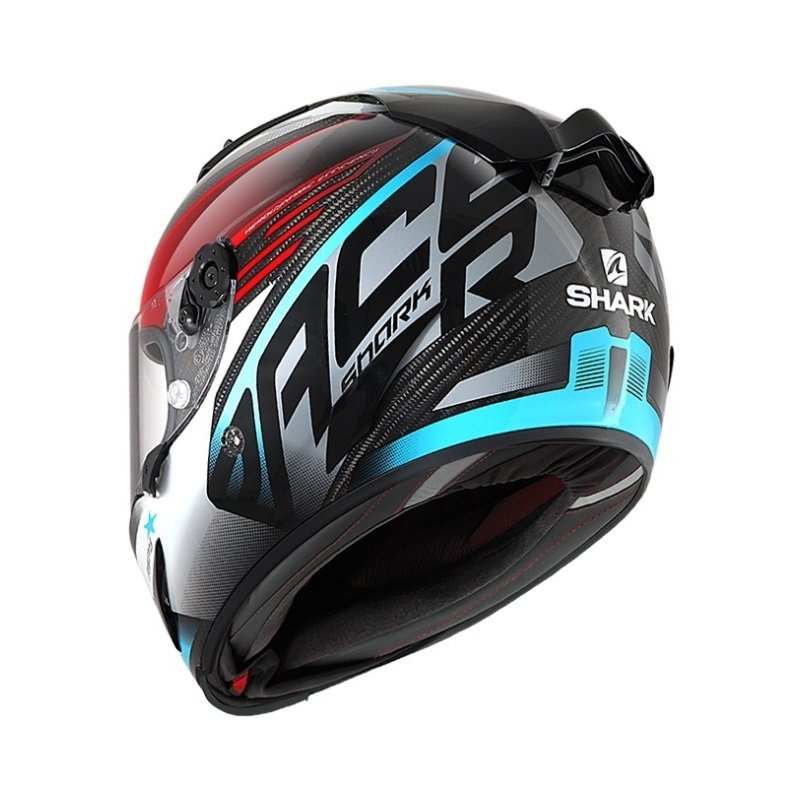 Kask integralny SHARK RACE R-PRO CARBON Aspy szaro-niebiesko-czerwony