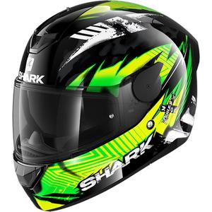 Integralny kask motocyklowy SHARK D-SKWAL 2 Penxa czarno-biało-fluo zielony wyprzedaż