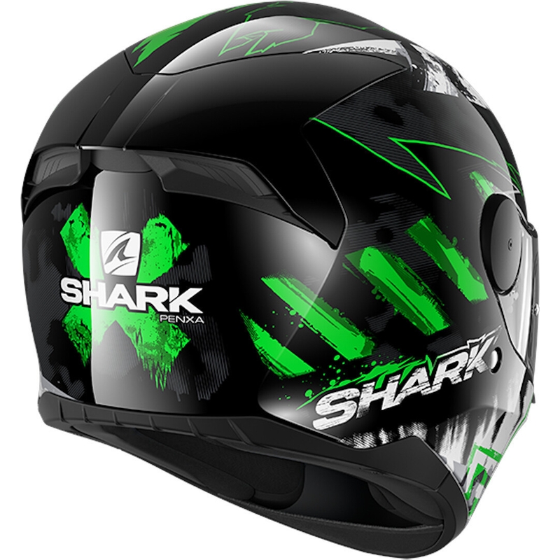 Integralny kask motocyklowy SHARK D-SKWAL 2 Penxa czarno-biało-fluo zielony wyprzedaż