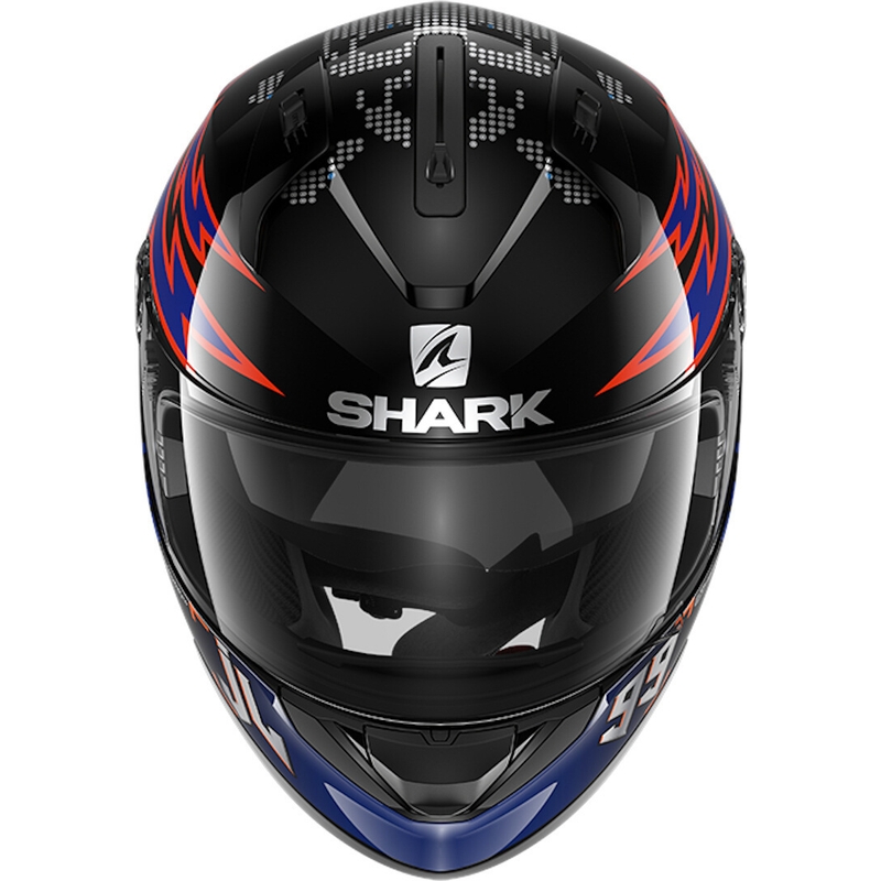 Integralny kask motocyklowy SHARK RIDILL 1.2 Catalan Bad Boy czarno-pomarańczowo-niebieski wyprzedaż