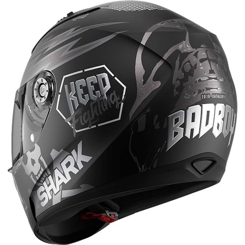 Integralny kask motocyklowy SHARK RIDILL 1.2 Catalan Bad Boy czarno-szary