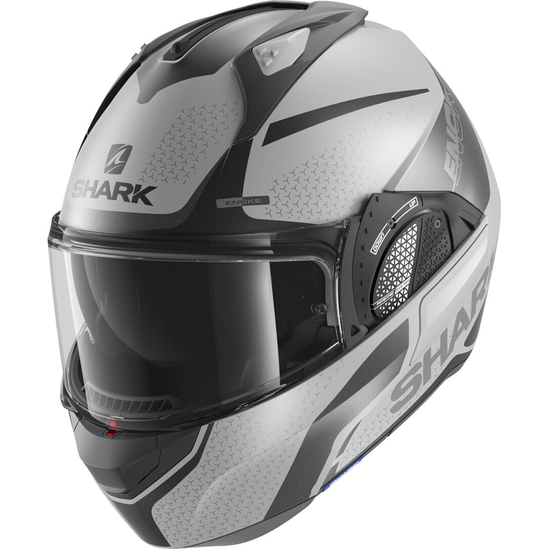 Kask z podnoszoną szczęką SHARK EVO-GT Encke szaro-czarny wyprzedaż