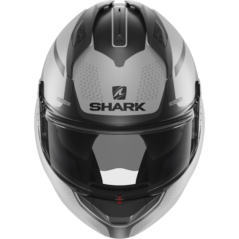 Kask z podnoszoną szczęką SHARK EVO-GT Encke szaro-czarny wyprzedaż