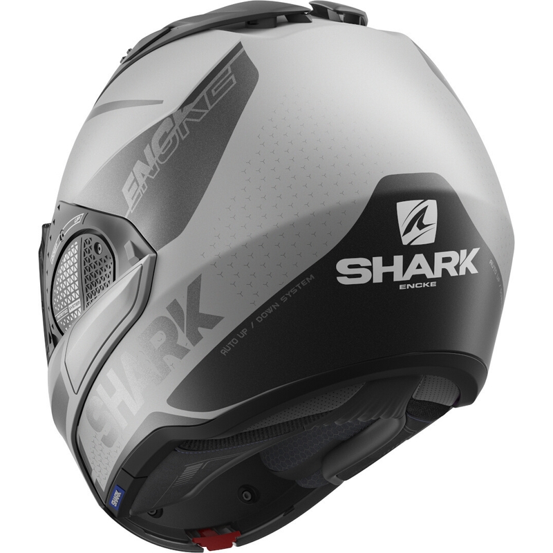 Kask z podnoszoną szczęką SHARK EVO-GT Encke szaro-czarny wyprzedaż