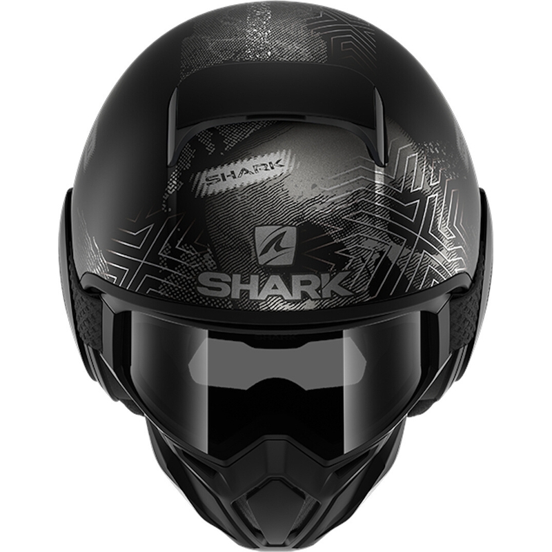 Kask otwarty SHARK STREET-DRAK Krull czarno-szary