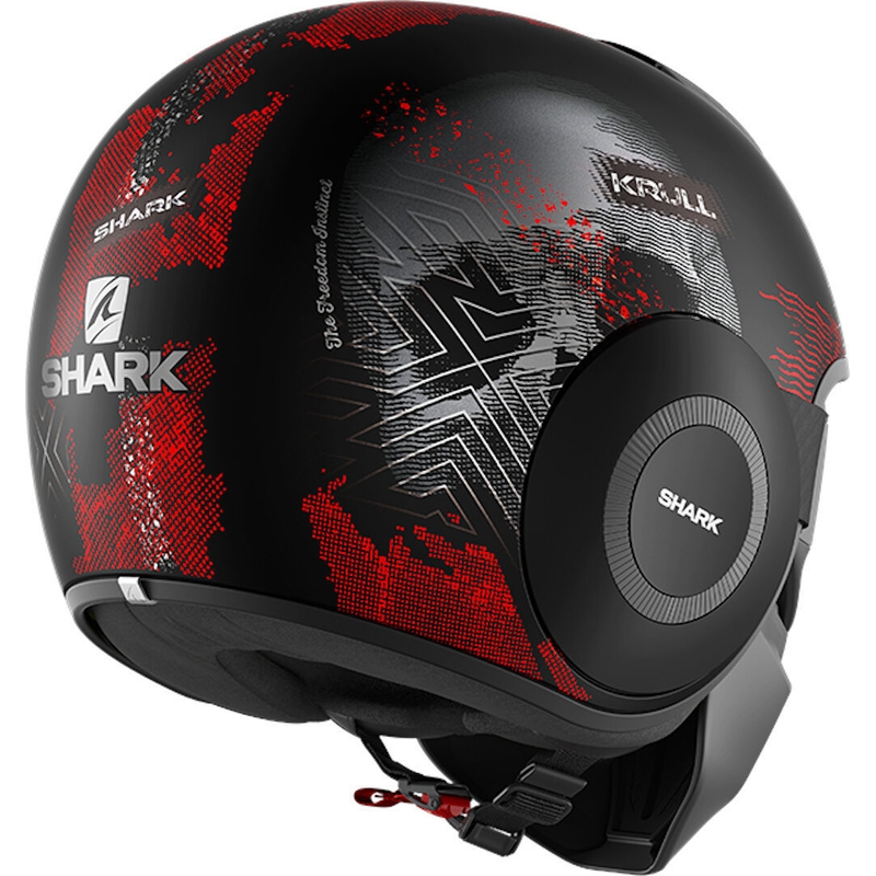 Otwarty hełm z maską SHARK STREET-DRAK Krull black-red
