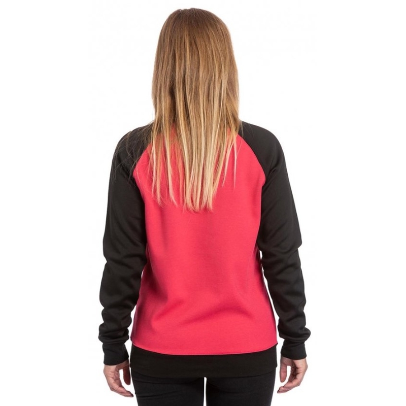 Damska bluza Meatfly Robin czarno-różowa wyprzedaż