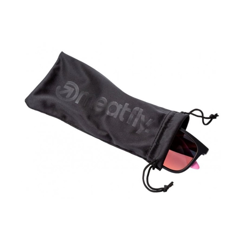 Meatfly Clutch czarno-różowe okulary