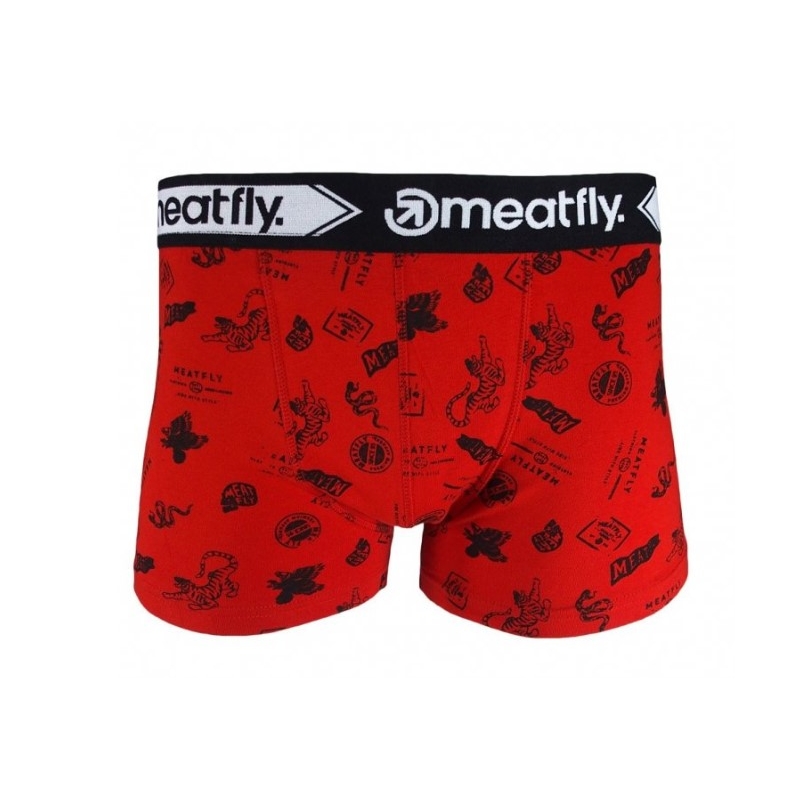 Meatfly Balboa Double pack boxer shorts - Stamps