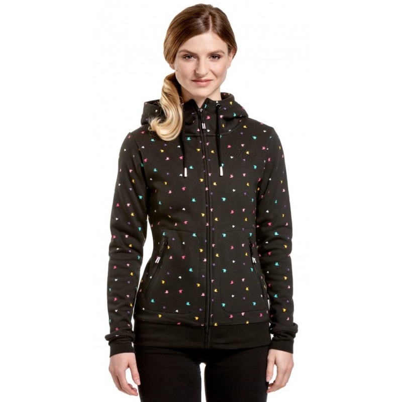 Damska bluza Meatfly Omni Birds Color w kolorze czarnym. wyprzedaż