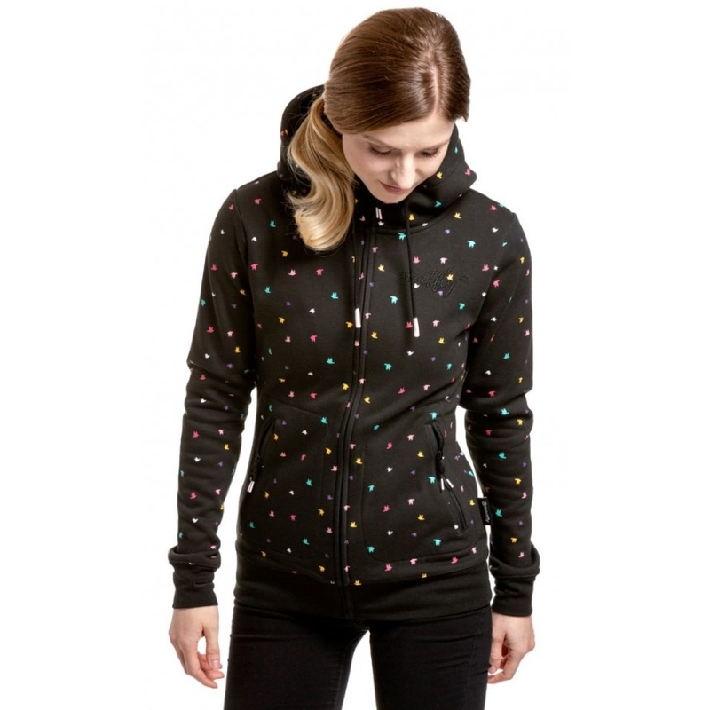 Damska bluza Meatfly Omni Birds Color w kolorze czarnym. wyprzedaż