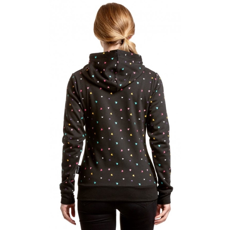 Damska bluza Meatfly Omni Birds Color w kolorze czarnym. wyprzedaż