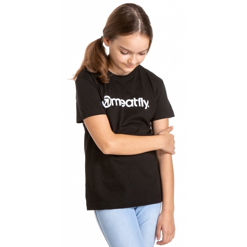 Koszulka dziecięca Meatfly Bart czarna wyprzedaż