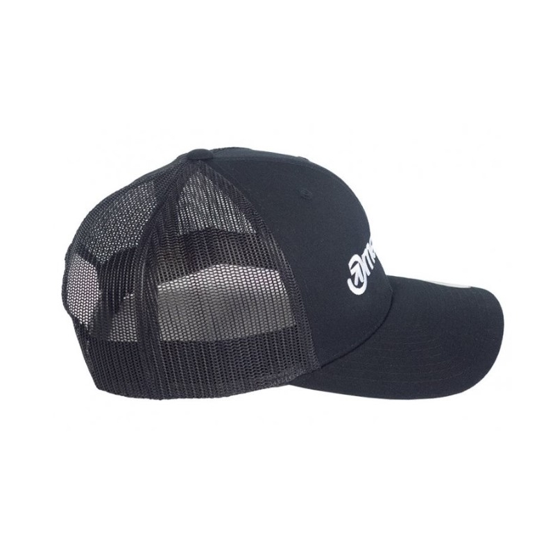 Meatfly Logo Trucker Cap Yupoong czarny