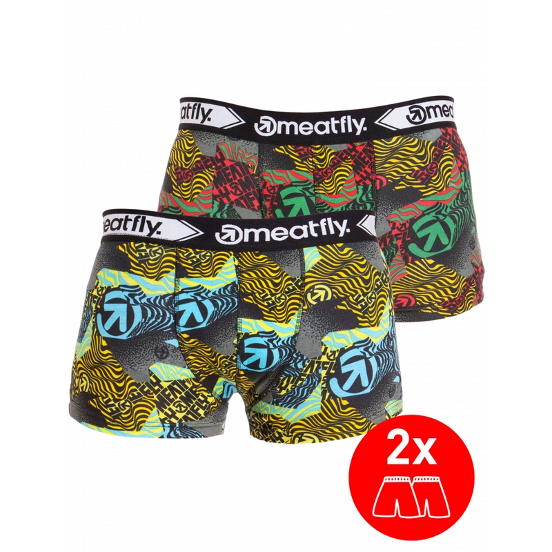 Meatfly Balboa Double pack boxer shorts - Numb