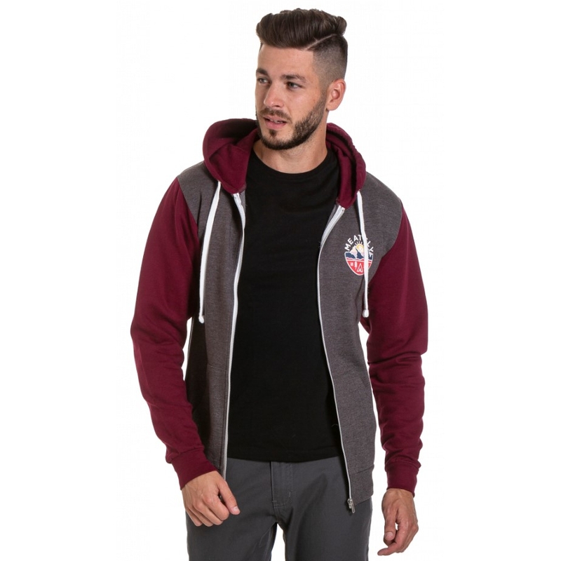 Bluza Meatfly Atrox szaro-czerwona