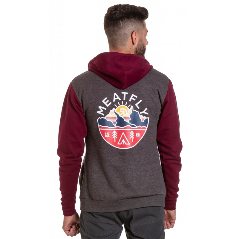 Bluza Meatfly Atrox szaro-czerwona