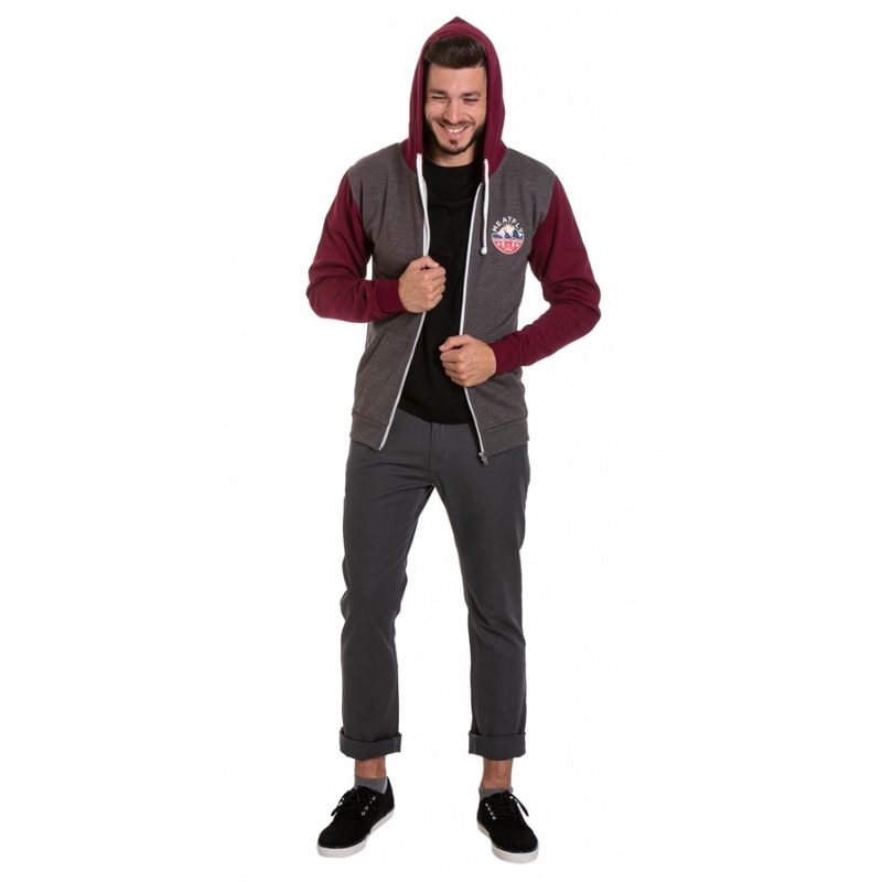 Bluza Meatfly Atrox szaro-czerwona