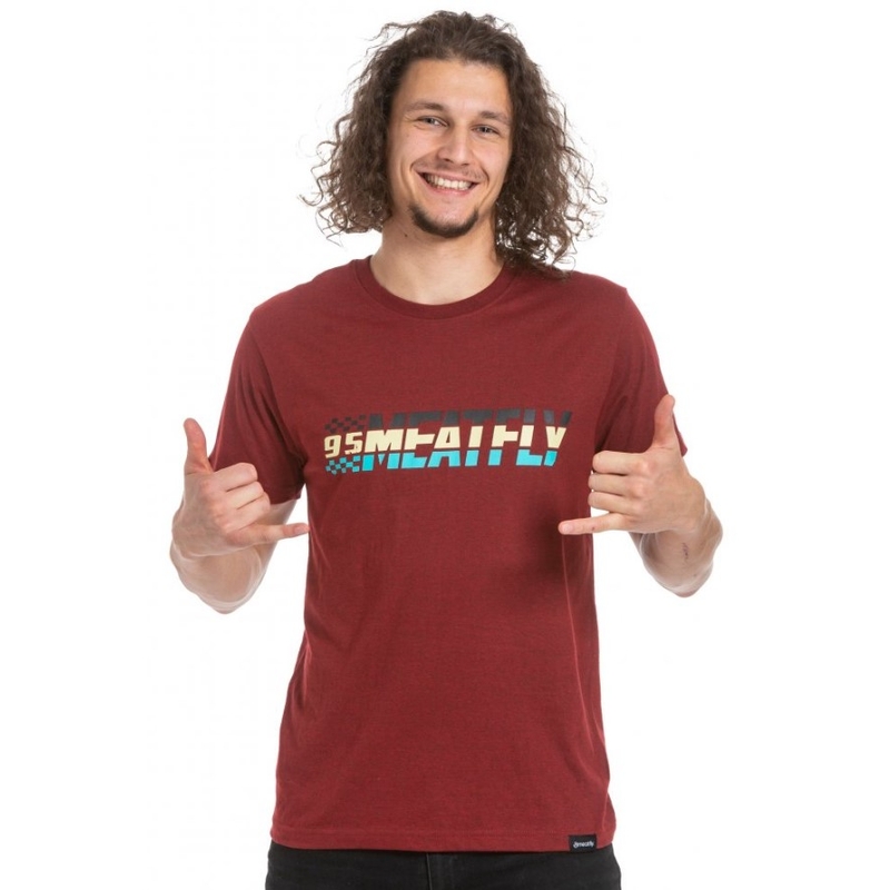 T-shirt Meatfly Rust red.