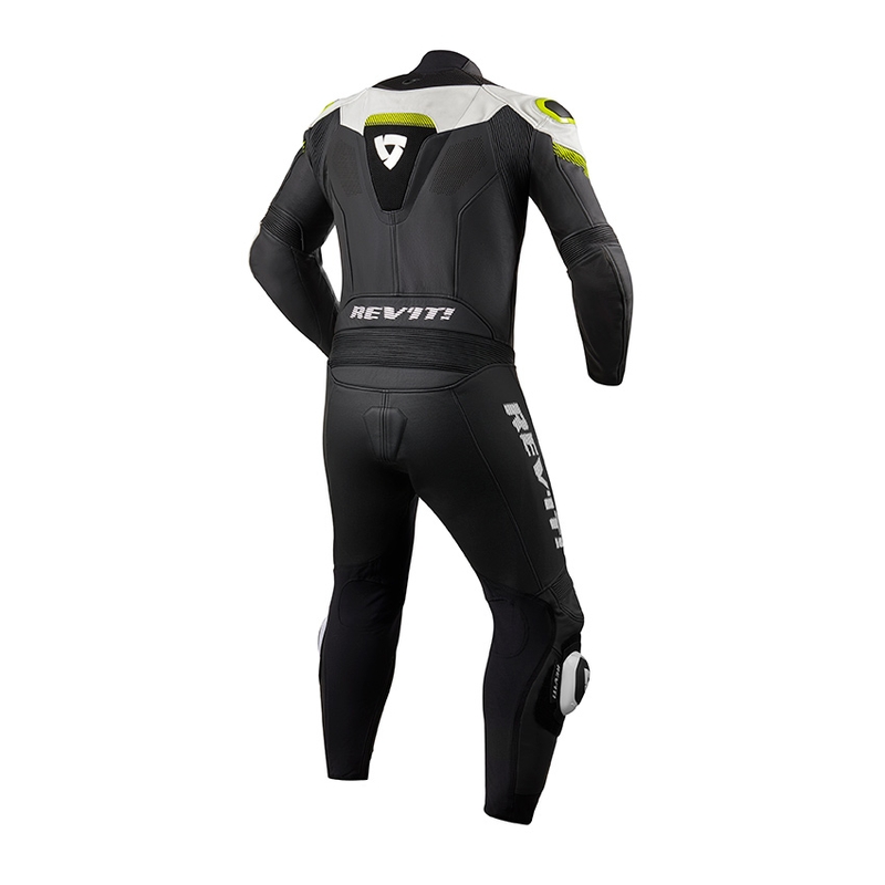 Jednoczęściowy kombinezon motocyklowy Revit Argon czarno - fluo żółty wyprzedaż