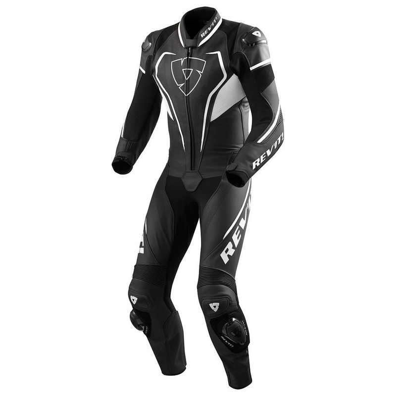 Jednoczęściowy kombinezon motocyklowy Revit Vertex Pro czerno-biały wyprzedaż