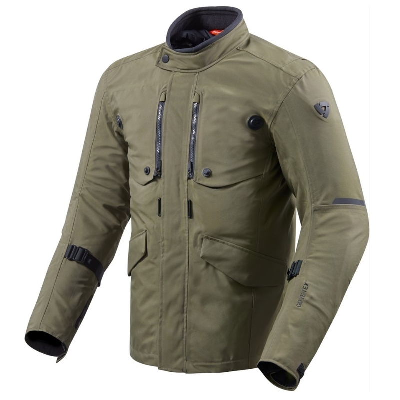 Kurtka motocyklowa Revit Trench GTX ciemno zielona wyprzedaż
