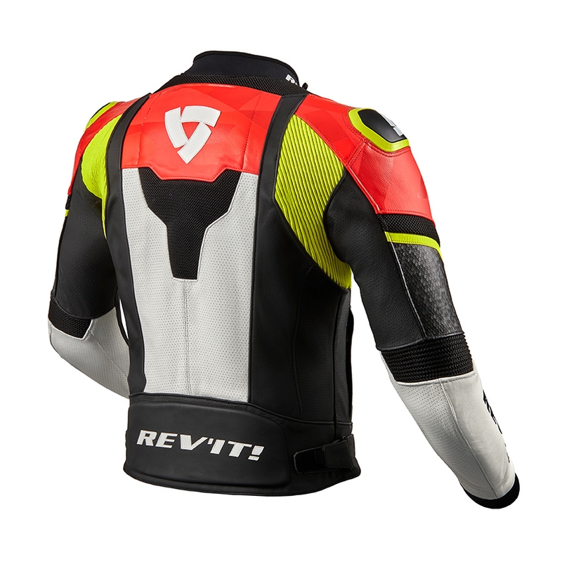 Skórzana kurtka motocyklowa Revit Hyperspeed Air czarno-czerwona wyprzedaż