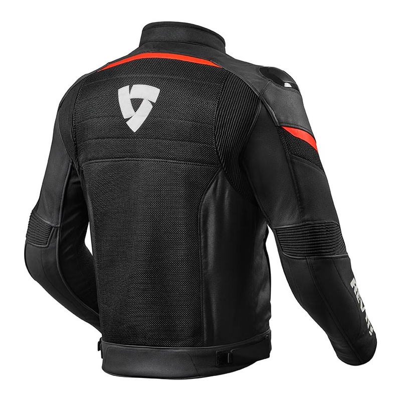 Kurtka motocyklowa Revit Mantis czarno-fluo czerwona wyprzedaż