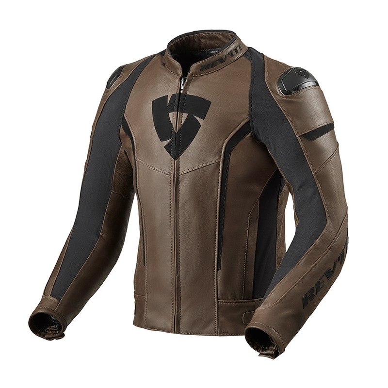 Skórzana kurtka motocyklowa Revit Glide Vintage brązowa wyprzedaż