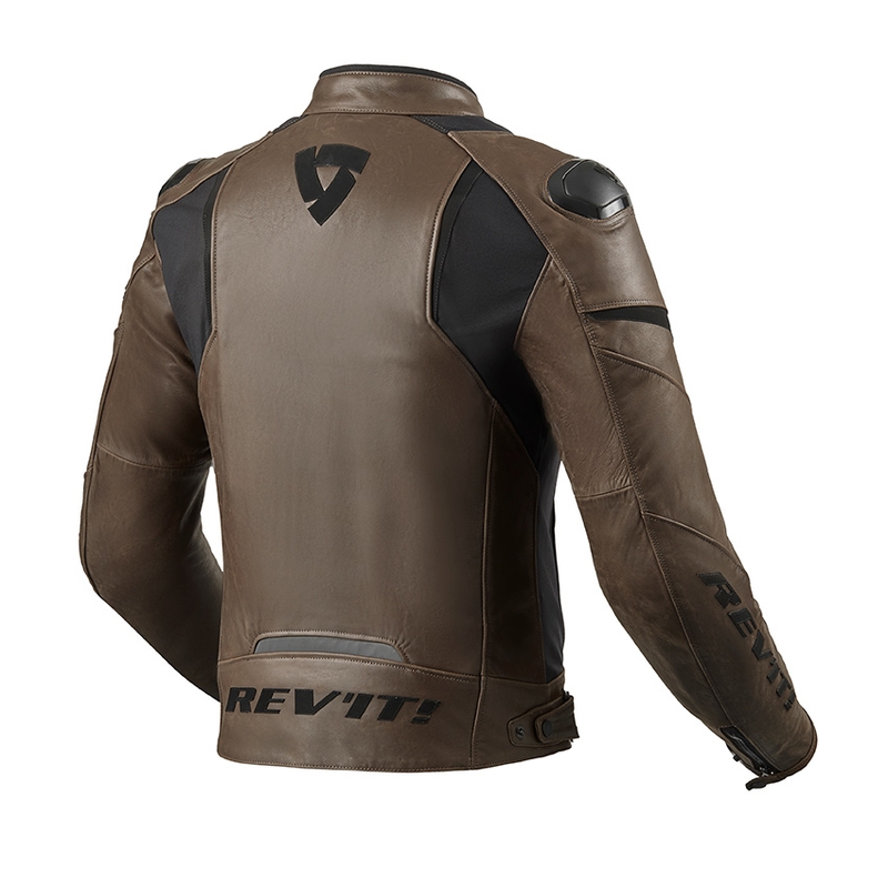Skórzana kurtka motocyklowa Revit Glide Vintage brązowa wyprzedaż