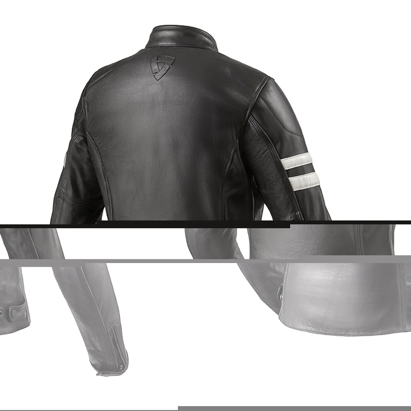 Damska skórzana kurtka motocyklowa Revit Meridian czarno-biała wyprzedaż