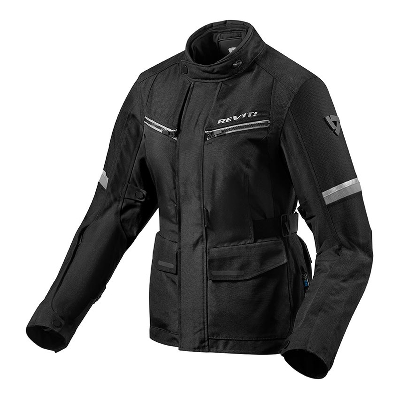 Damska kurtka motocyklowa Revit Outback 3 czarno-srebrna wyprzedaż