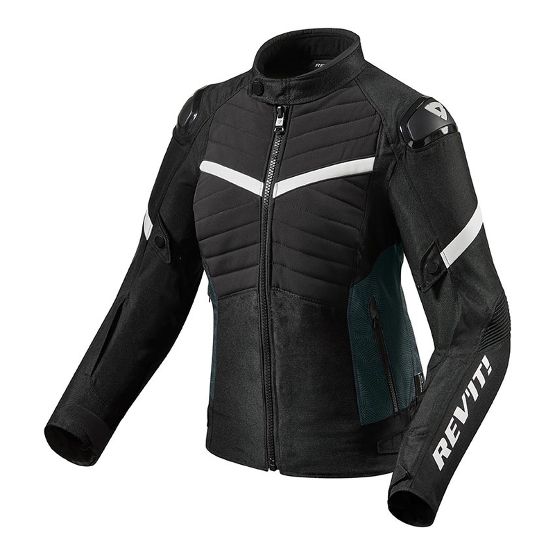 Damska kurtka motocyklowa Revit Arc H2O-czarno-biała wyprzedaż