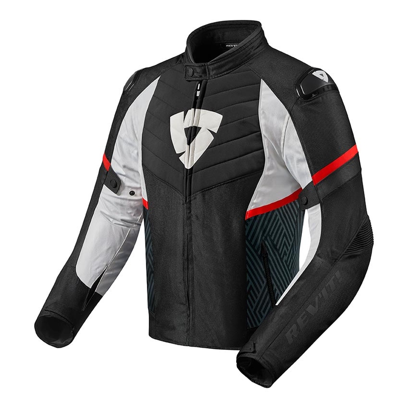Kurtka motocyklowa Revit Arc H2O czarno-czerwona wyprzedaż