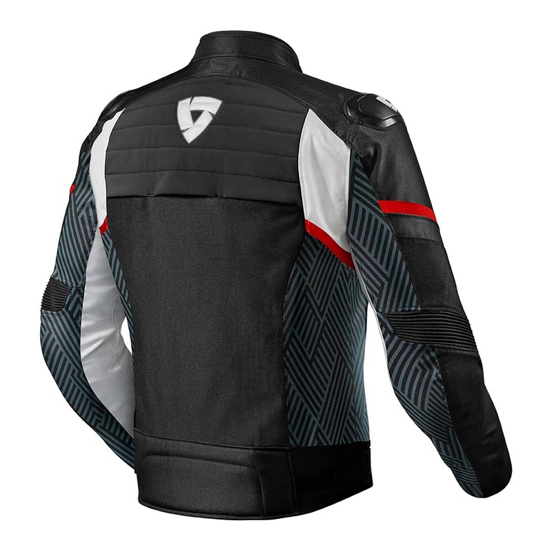 Kurtka motocyklowa Revit Arc H2O czarno-czerwona wyprzedaż