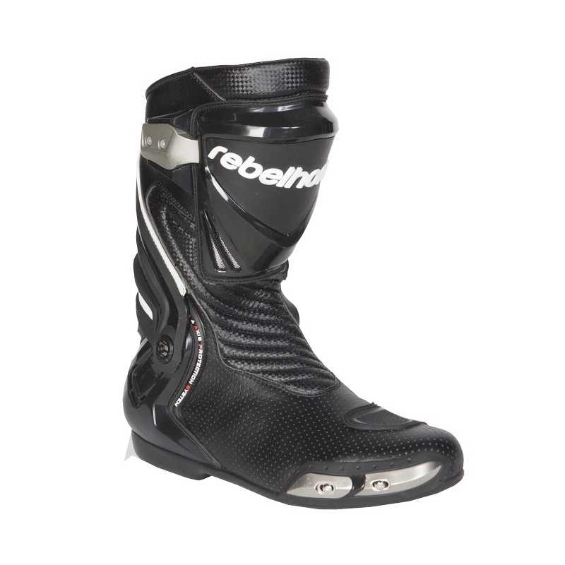 Moto buty na motocykl Rebelhorn Rival czarne Perforowane