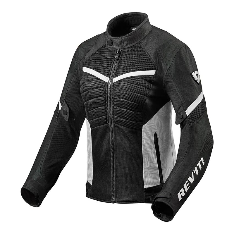 Damska kurtka motocyklowa Revit Arc Air czarno-biała wyprzedaż