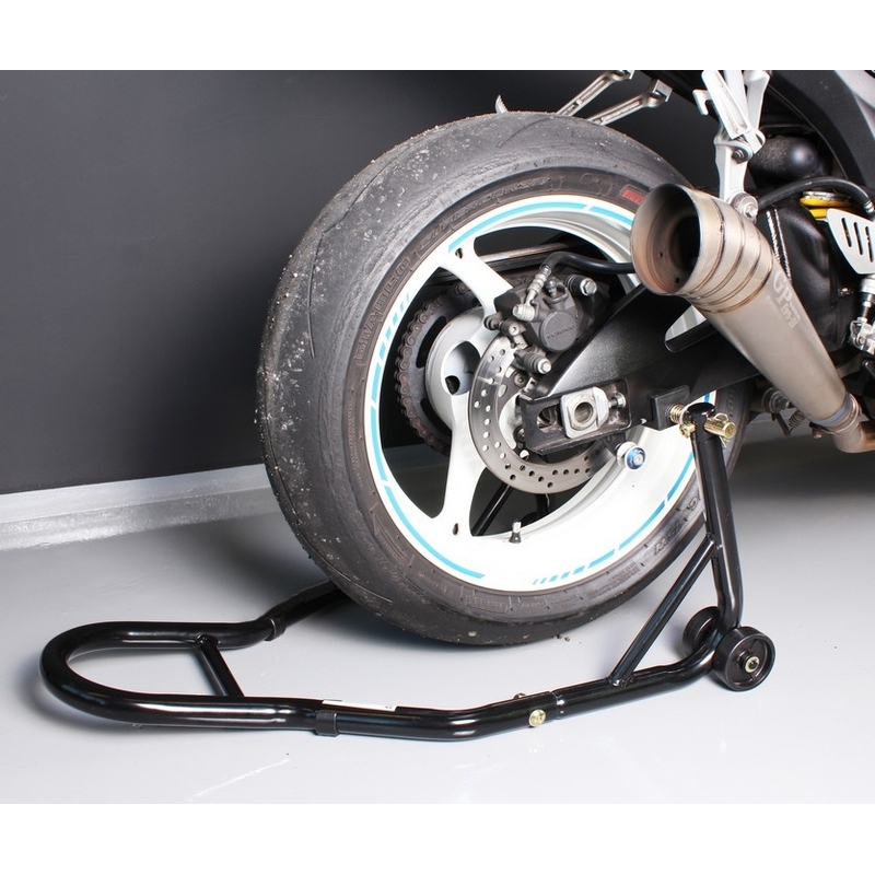 Moto stojak R-TOOL - tylny z kółkami - II. jakość