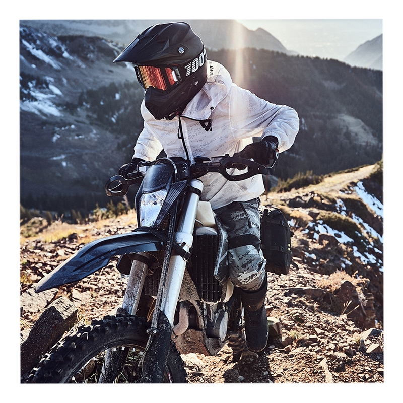 Revit Rain Smock Barrier Motorcycle Rain Jacket White