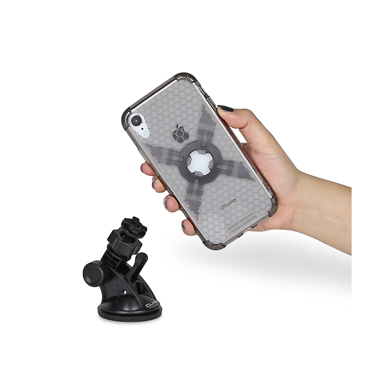 Pokrowiec na telefon z uchwytem CUBE X-Guard do Apple iPhone 11/XR szary outlet wyprzedaż